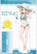 Girls & Panzer Acrylic Stand Kei Swimsuit 2023 15x10cm Tangling Daisakusen used picture