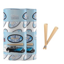 Hotrod Unbleached PreRolled Cones Rolling Paper Cones W / Tipes 98 mm 50x 2 Pack picture