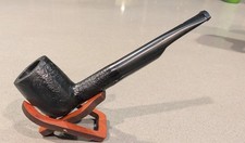 Canute Air Cooled NOS London New Estate Tobacco Pipe Billiard Sitter Sandblast picture