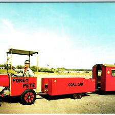 c1960s Cedar Falls, IA Pokey Pete & His Train Ernest Petersen Chrome Photo A144 picture