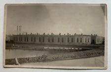 ca 1910s RR RPPC Postcard Missouri Valley Iowa Railroad Train Roundhouse AZO picture
