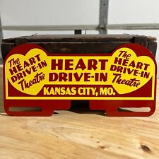 The Heart Drive In Theatre Kansas City MO. Metal License Plate Topper Sign picture