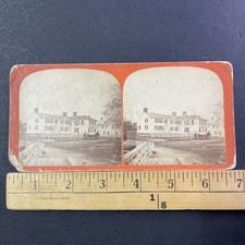 Exeter NH Stereoview William N Hobbs Water Street 1860s Architectural picture
