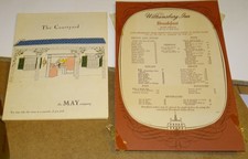 1953/1954 Williamsburg Inn Menu & The Courtyard (The May Company) Menu picture