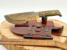 IPAK  Handmade Chopper Camp Knife D2 Steel with Leather Sheath--1987.26 picture