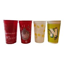 Newk's Eatery Collectible Cups Set of 4 2017 & 2022 Christmas Spring Lemons picture