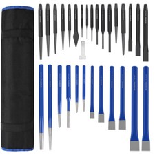WORKPRO 30PIECE Heavy Duty Punch Chisel Cape/Cold/ Chisel Taper/Center/Pin Punch picture