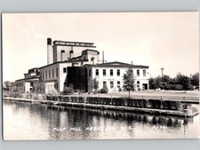 c1950 Pulp Mill Peshtigo Wisconsin WI RPPC Real Photo L. L. Cook Co Postcard picture