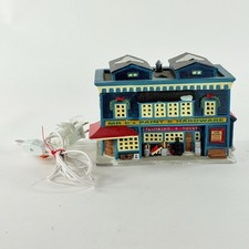 Vintage 1998 Lemax Jukebox Junction Mr C’s Paint & Hardware Store Holiday Decor picture