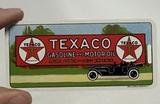 1920's TEXACO GASOLINE MOTOR OIL celluloid memorandum key watch fob picture