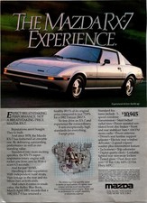 Vintage Ad w/ Protective Cover - Mazda RX-7 picture