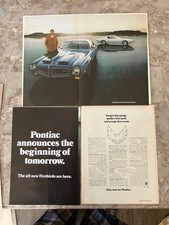 1970 Pontiac Firebird Formula*Original* 3 page foldout print car ad 1969 c picture