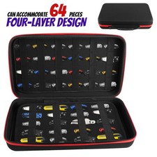 Knife Case Display Case Knife Storage 64 Slots Folding Holder Organizer Black picture