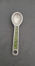 Vintage Danforth Pewter 1/4 Teaspoon / Leaf Painted Green picture