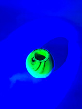 Vintage Uranium Glass Lamp Spacer 2