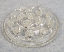 Clear Glass Flower Arranging Frog 16 Holes 5