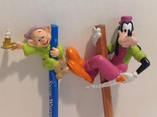 Vintage Applause Disney Goofy Dopey Figure Pencils attached topper, unused HTF picture