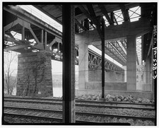 Photo:Schuylkill River Pennsylvania 1900s Railroad Bridge Overview picture