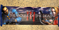 NOS Sega HOUSE OF THE DEAD III marquee translite for DELUXE cabinet picture