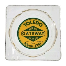 Vintage Railroad Marketing Ashtray / Ship Via Gateway System / Toledo Ohio picture