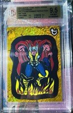 2025 TOPPS MARVEL COMIC BOOK HEROES 1975 GOLD ANNIVERSARY Thor /24 BGS 9.5 picture
