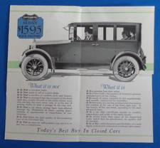 Antique Cleveland Six Sedan Original 1920's Advertising Brochure picture