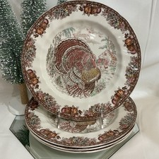 Johnson Brothers Autumn Monarch His Majesty 10.5” Dinner Plate - Set of 4 picture