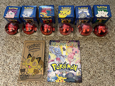 Vintage BK Pokemon 23k Gold Card Set 6 SEALED Balls Boxes MealBag Activity Sheet picture