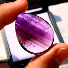 12.25g Natural Rutilated Amethyst Quartz Collectible Teardrop Crystal Specimen picture