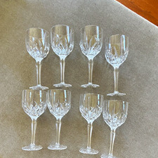 Marquis by Waterford Clear Cut Crystal Stemmed Wine Glasses 8 oz Set of 8 picture