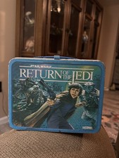 Star Wars 1983 Vintage Metal Lunchbox Thermos Brand, Return of the Jedi picture