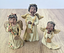 Sarah's Attic Black Heritage Angel Figurines African American Collectible Lot 3 picture