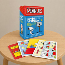 Peanuts Happiness Is a Postcard 50 Unique Snoopy Charlie Brown Postcard Set picture