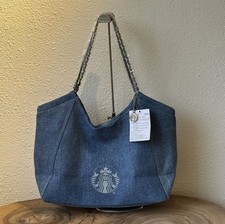 New Starbucks 2026 Star Coffee Series Horizontal Tote Bag Large-capacity Bag picture