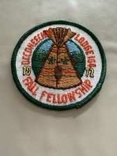 Boy Scouts Order of the Arrow All Fellowstar Lodge 12 1972 Fall Fellowship Patch picture