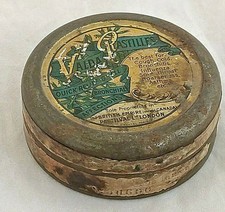 1930s Valda Pastilles Tin Box: French Litho Antique Medicine Advertising Decor picture