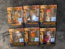 Funko Minis The Flintstones Complete Set 6 Fred Barney Wilma Dino Pebbles BamBam picture
