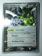 Rocket's Scyther EX Holo 102/109 Team Rocket Returns Pokemon LP picture