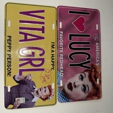 Two I Love Lucy License Plates picture