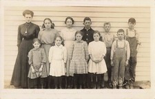 Class Photo c.1905 RPPC Real Photo Postcard picture