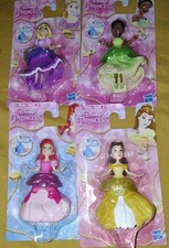 4 Disney Princess Royal Clips Rapunzel Belle Ariel Tiana Doll & Dress New in Pkg picture