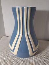 Large Art Deco Aztec Style Ceramic Vase ~12