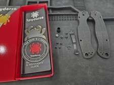 Spyderco PM2 SALT Black Scales Box Papers Hardware Paramilitary 2 New NO KNIFE picture