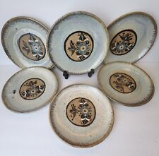 Vintage Netzi Tonala Mexican Pottery Handmade/Handpainted Plate - Set of 6 picture
