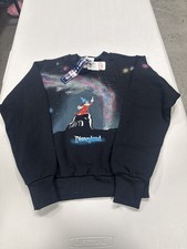 Vintage Disneyland Sorcerer Mickey Fantasia Galaxy Sweatshirt Youth M 10-12 NWT picture
