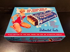 1950s Hollywood 1/8 Pound Candy Bar - Empty custom design display box picture