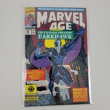 Marvel Age #97 Feb 1991 Darkhawk Preview Peter David Hulk Whilce Portacio picture