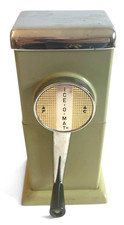 VTG Vintage Ice-o-Mat Crank Ice Crusher 1950's Mid-Century Modern Olive Green picture