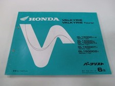 Valkyrie Tourer Parts List 6Th Edition Honda Genuine Used Sc34-100 101 102110Wl picture