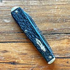 Vintage Jigged Bone 2 Blade Pocket Knife Remington Other Maker - Nice Condition picture